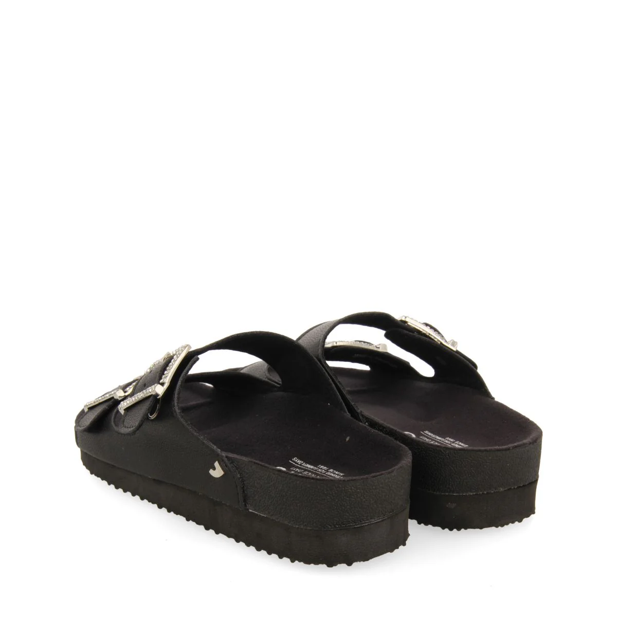BLACK BIO-STYLE SANDALS WITH STRAPS AND BUCKLE FOR WOMEN ELDRIDGE - Image 3