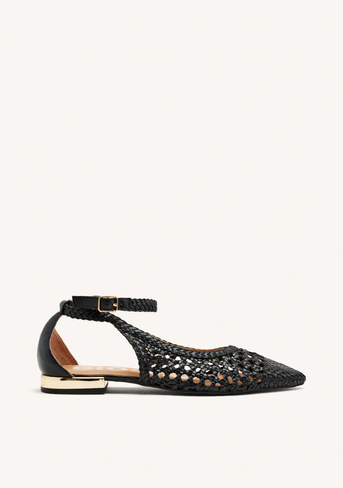 BRAIDED LEATHER BALLET FLATS DELL