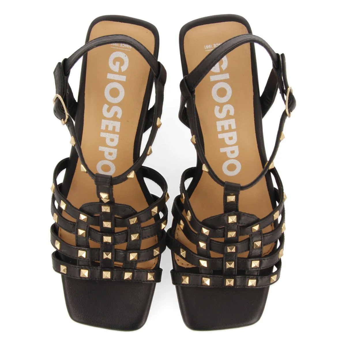 BLACK HEELED SANDALS WITH CRAB TYPE ADORNMENTS FOR WOMEN KRIZEVCI - Image 4