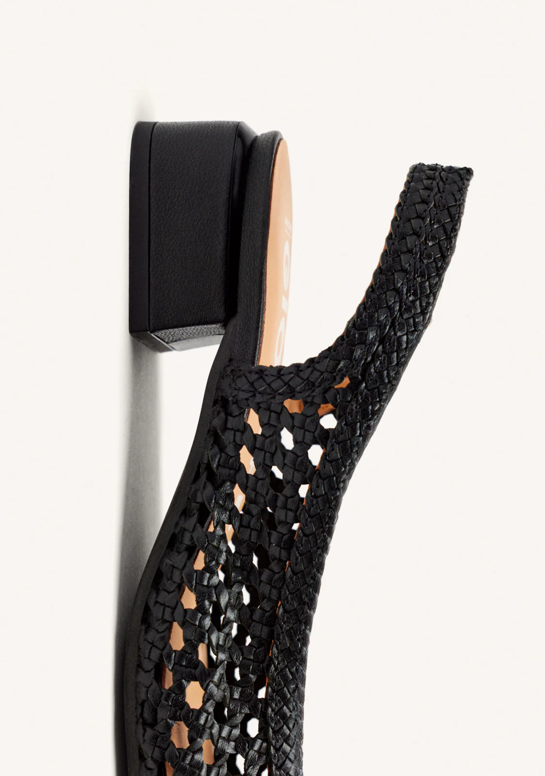 BLACK BRAIDED LEATHER BALLET FLATS PISKOVE - Image 4
