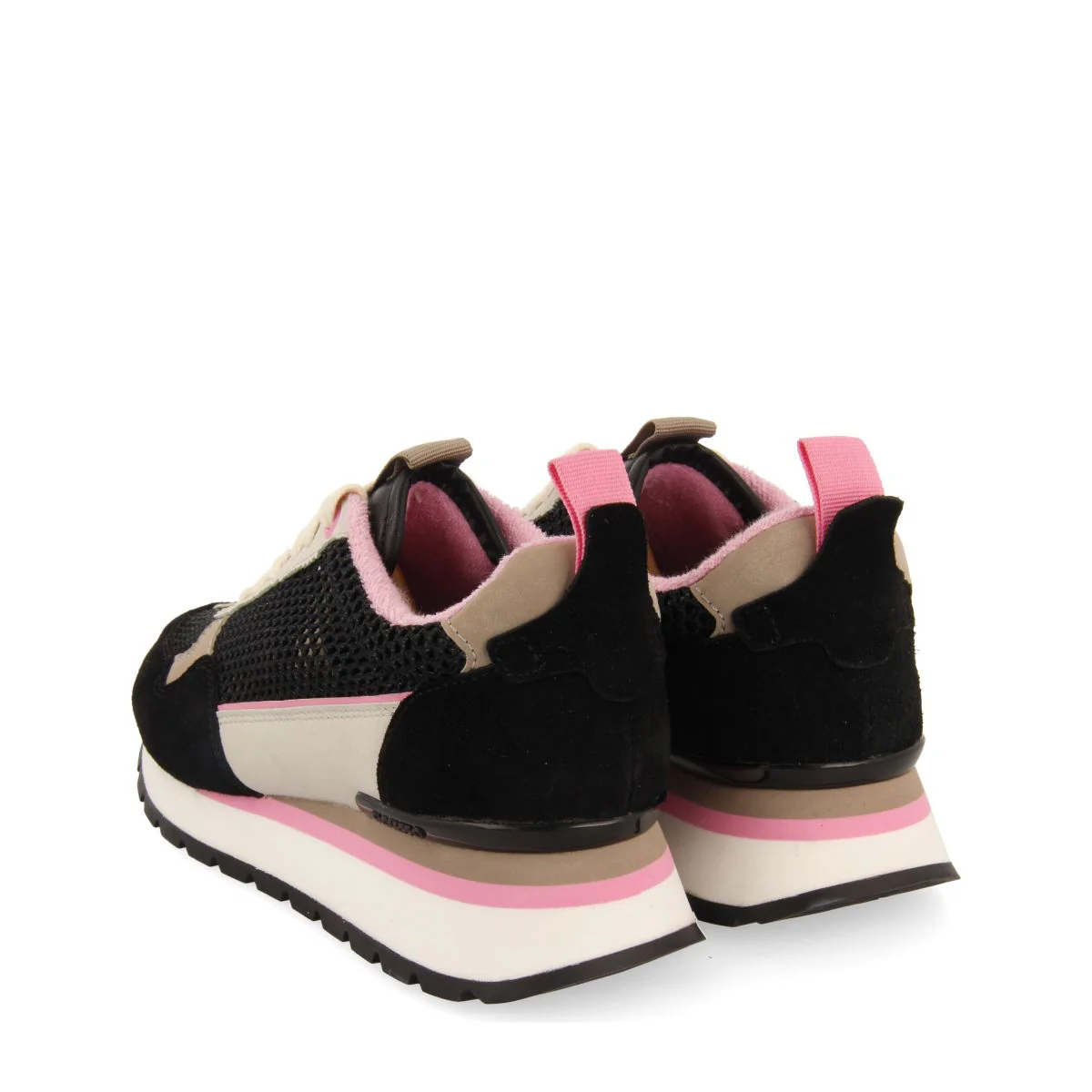 BLACK MESH SNEAKERS FOR WOMEN VAMO - Image 4