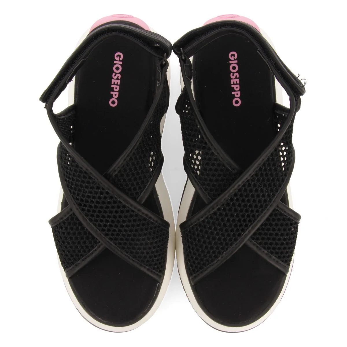 BLACK MESH SPORTS SANDALS FOR WOMEN VALDINA - Image 4