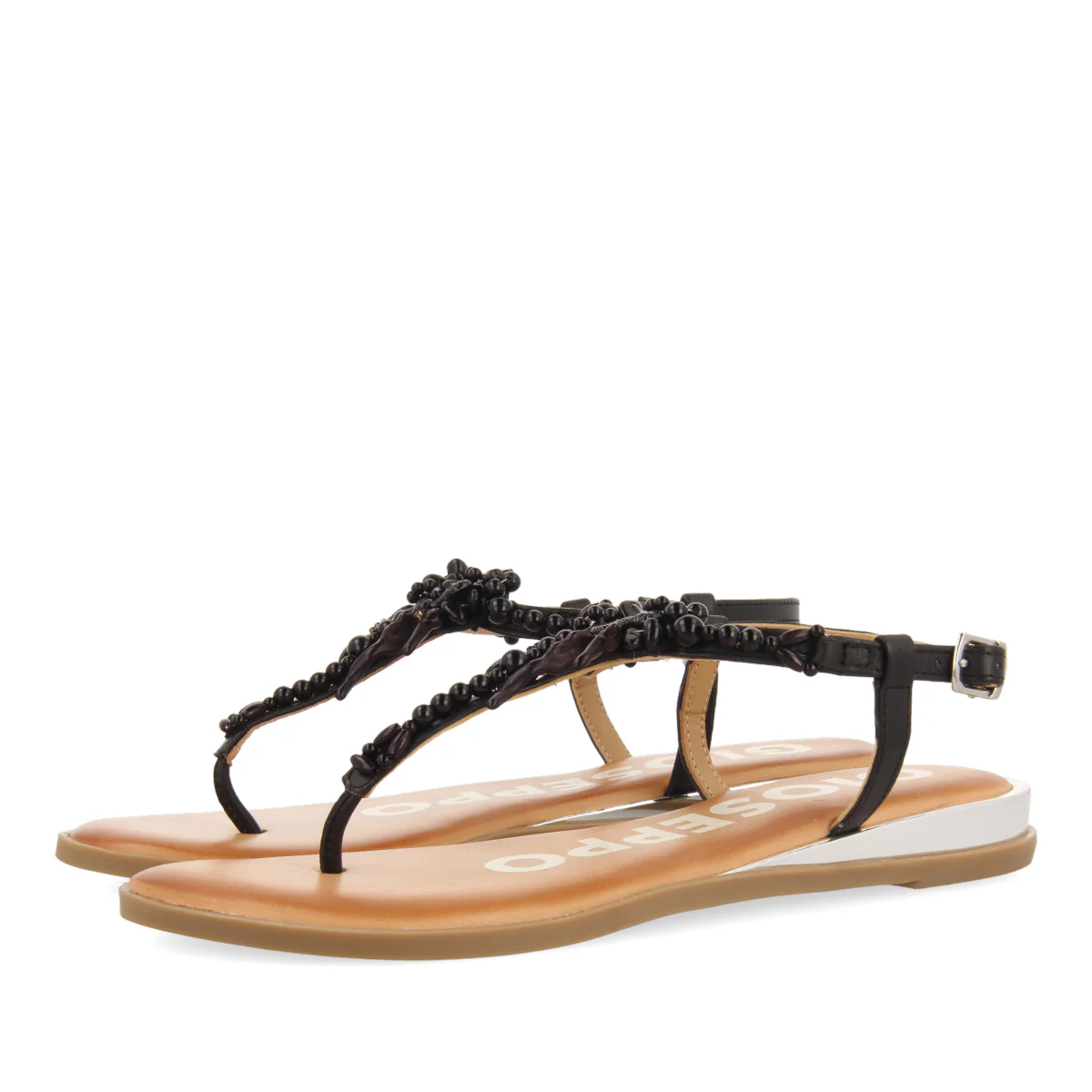 BLACK SANDALS FOR WOMAN ALBANY - Image 2