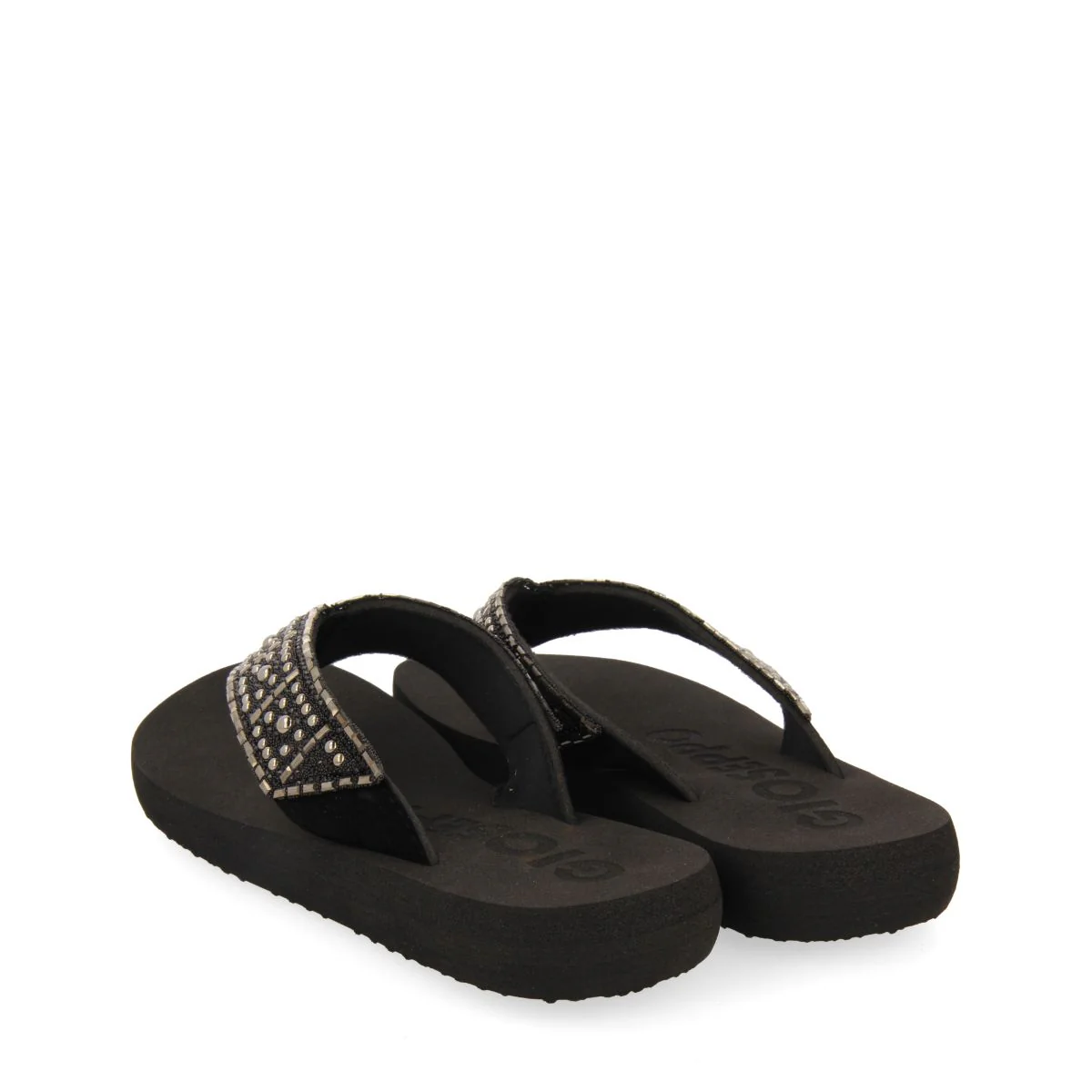 BLACK SANDALS WITH CRYSTAL EMBELLISHMENT FOR WOMEN ASHLAND - Image 3