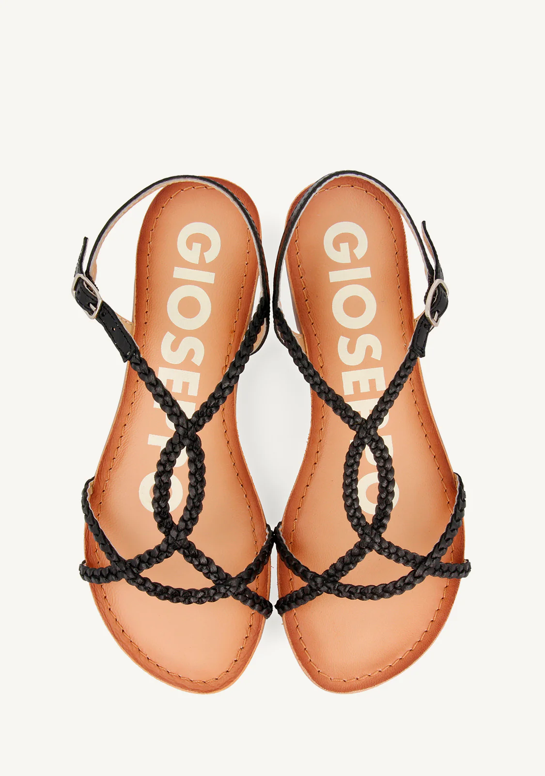 BRAIDED LEATHER SANDALS OSSIAN - Image 4