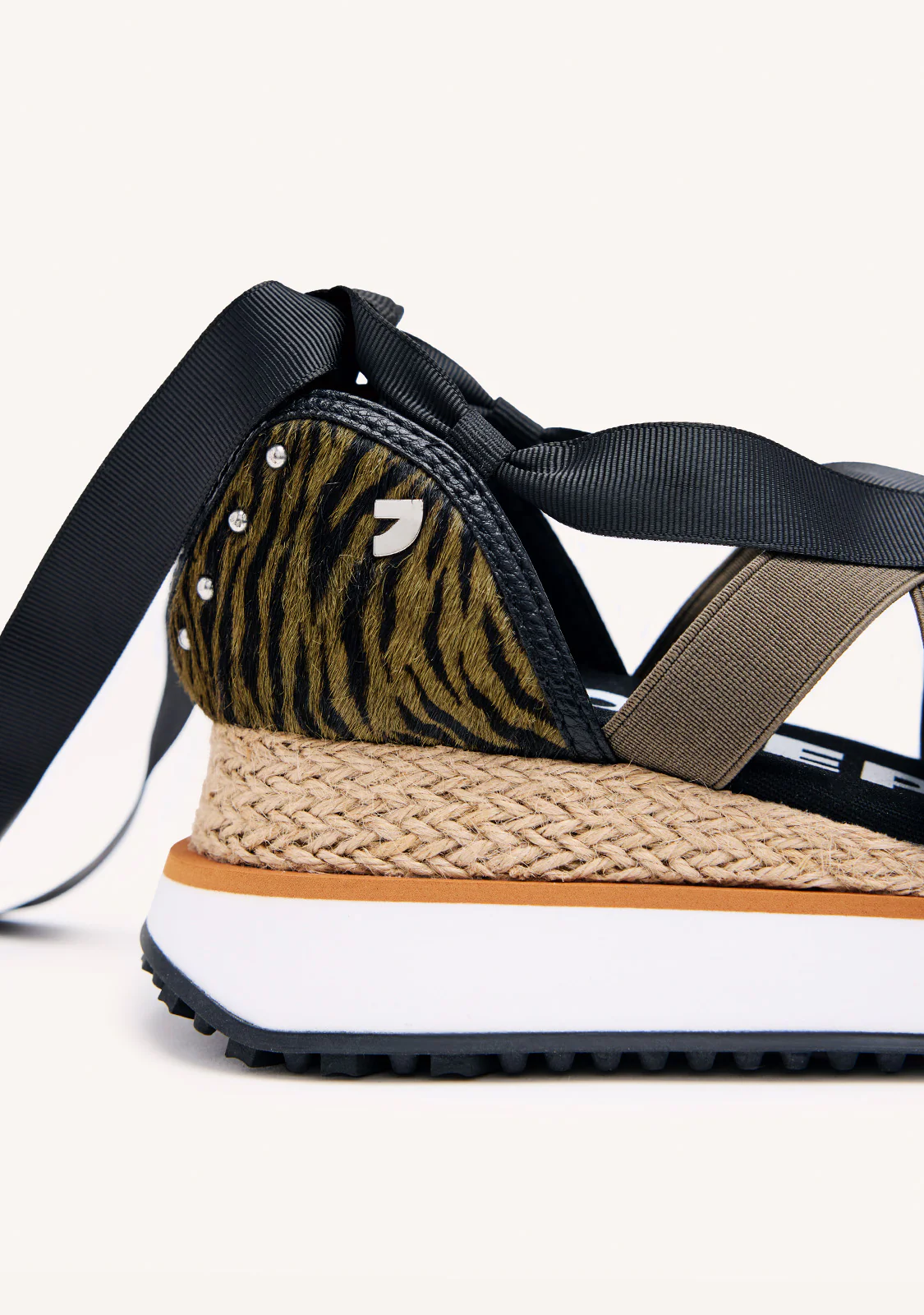 BLACK SNEAKERS IN ESPADRILLE STYLE FOR WOMAN SETTALA - Image 4