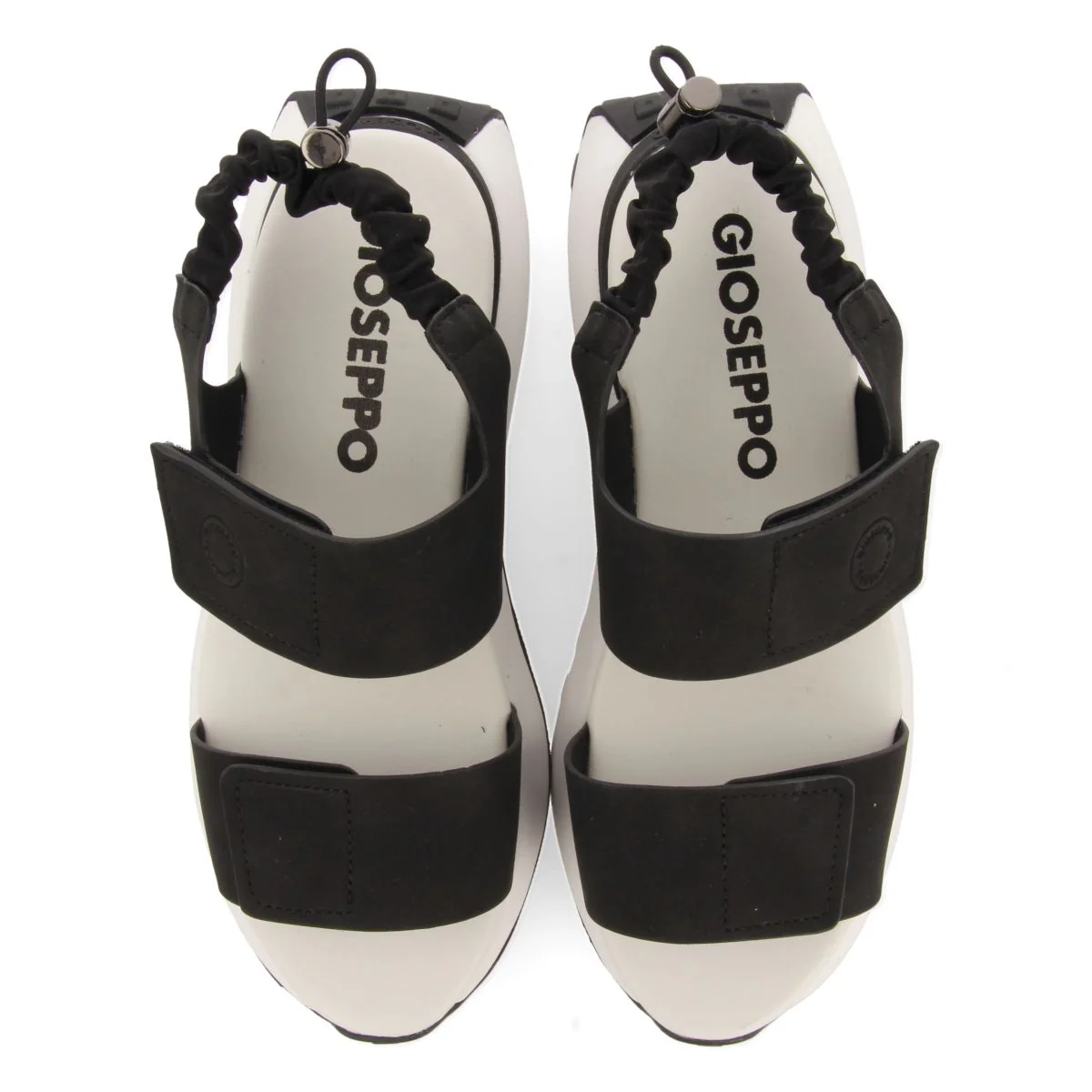 BLACK SPORTS SANDALS WITH ELASTIC RUCHED BACK DETAIL FOR WOMEN FRATAR - Image 5