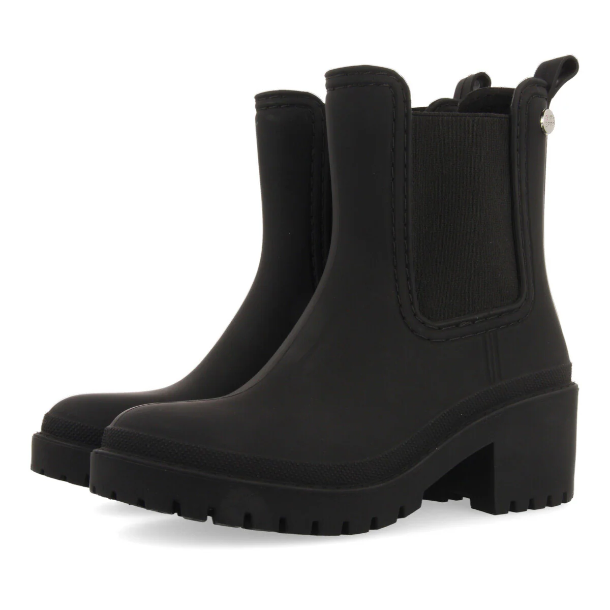 Black wellies in chelsea style for woman LESJA - Image 3