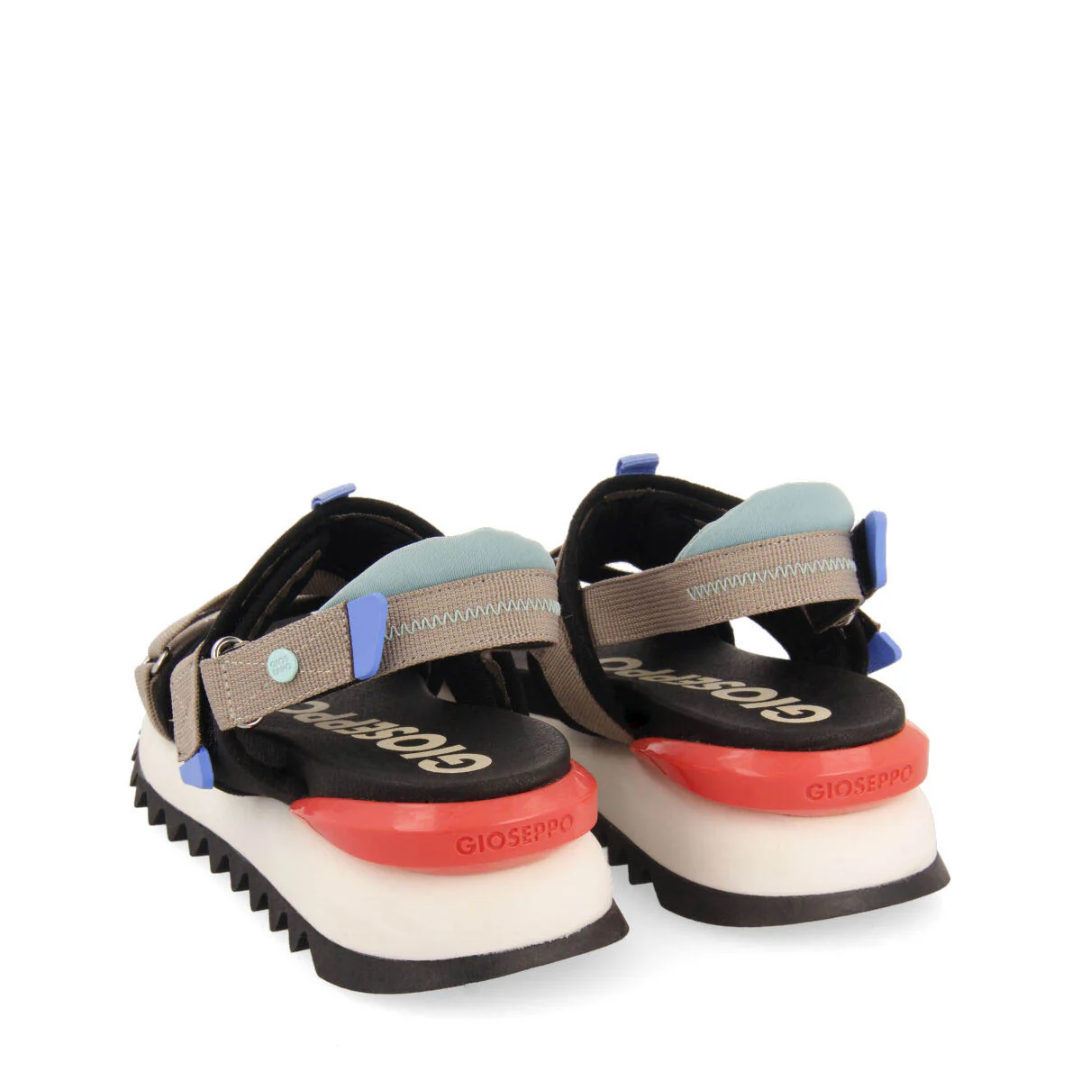 Blaru women's sporty black and grey sandals - Image 3