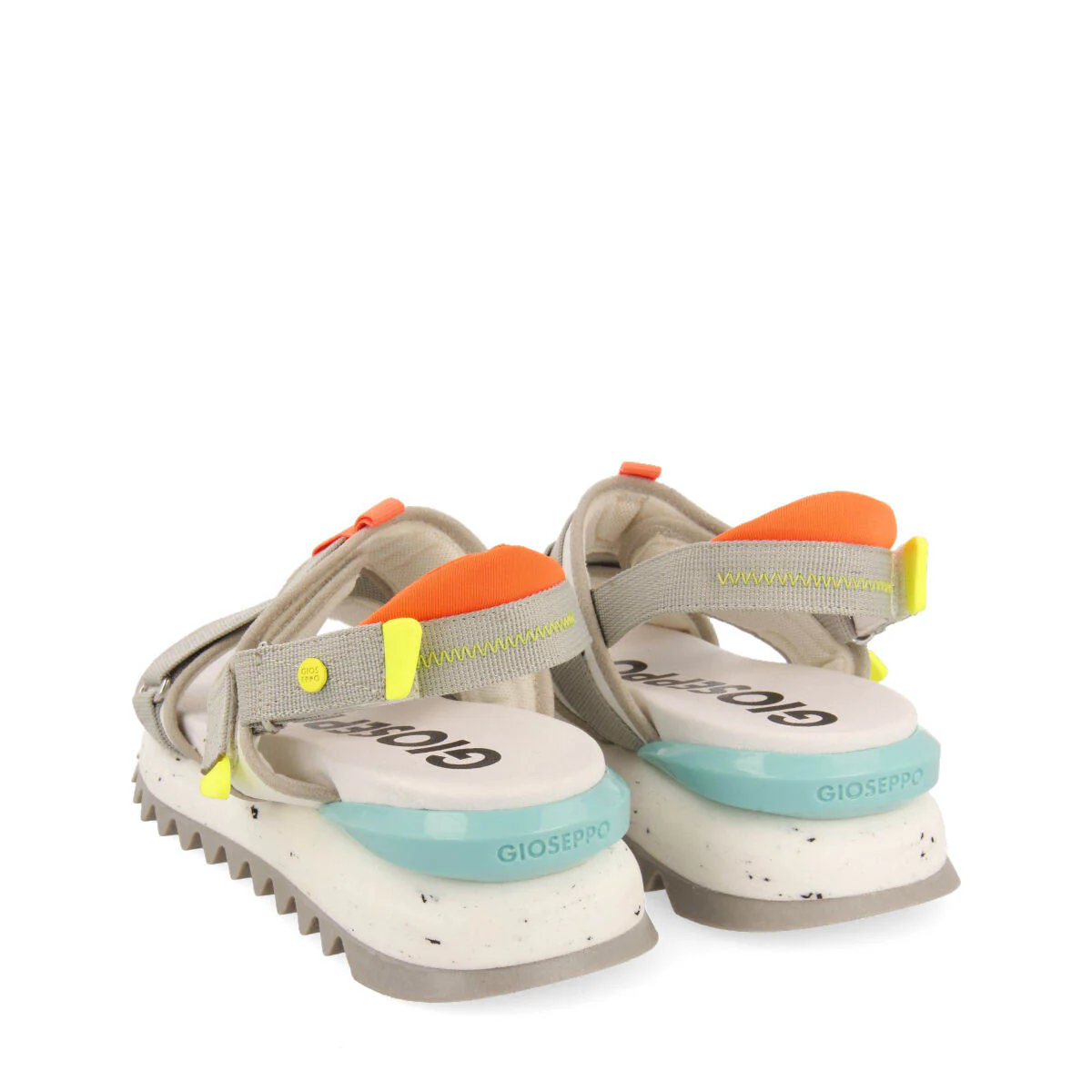 Blaru women's sporty white and grey sandals - Image 3