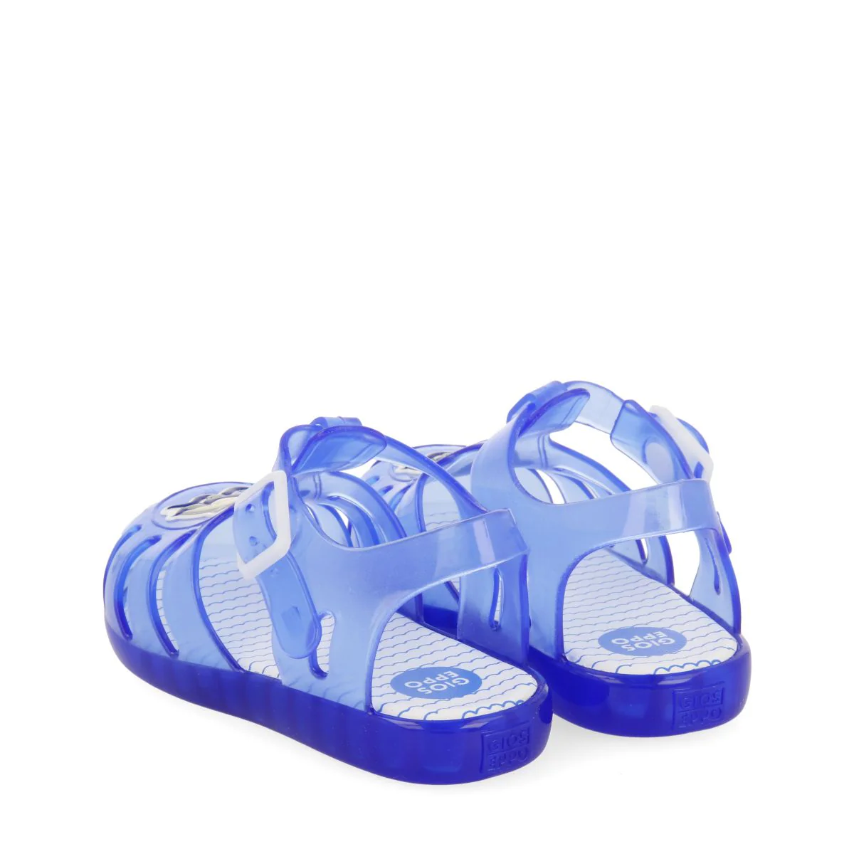 BLUE CRAB SHOES WITH SHARK PATCH FOR BABY KRUME - Image 3