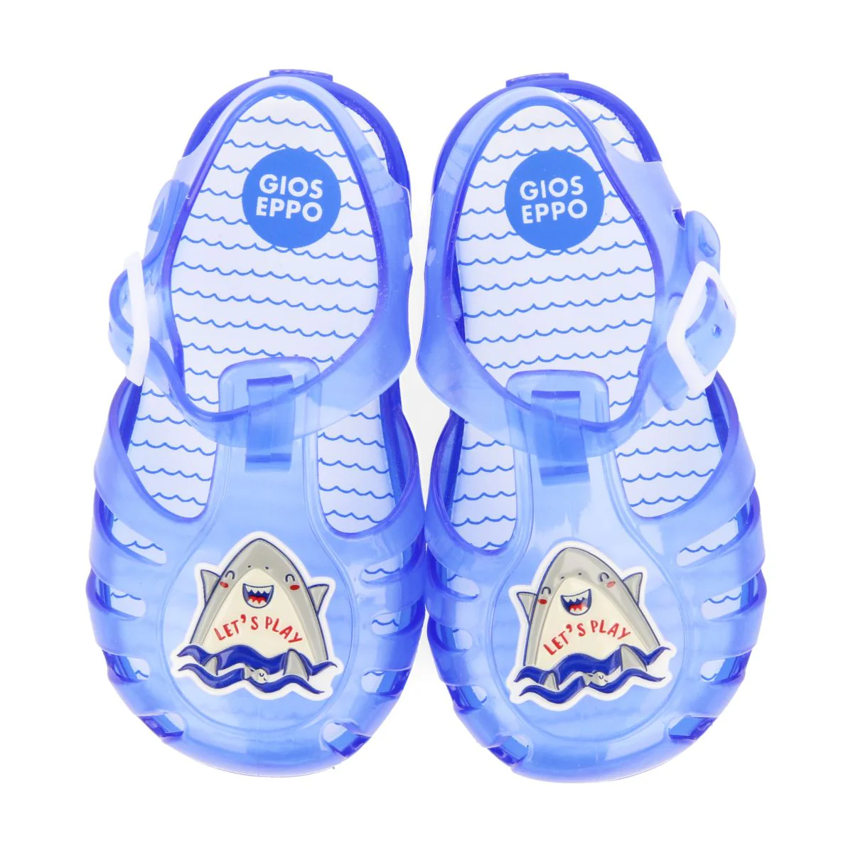 BLUE CRAB SHOES WITH SHARK PATCH FOR BABY KRUME - Image 4