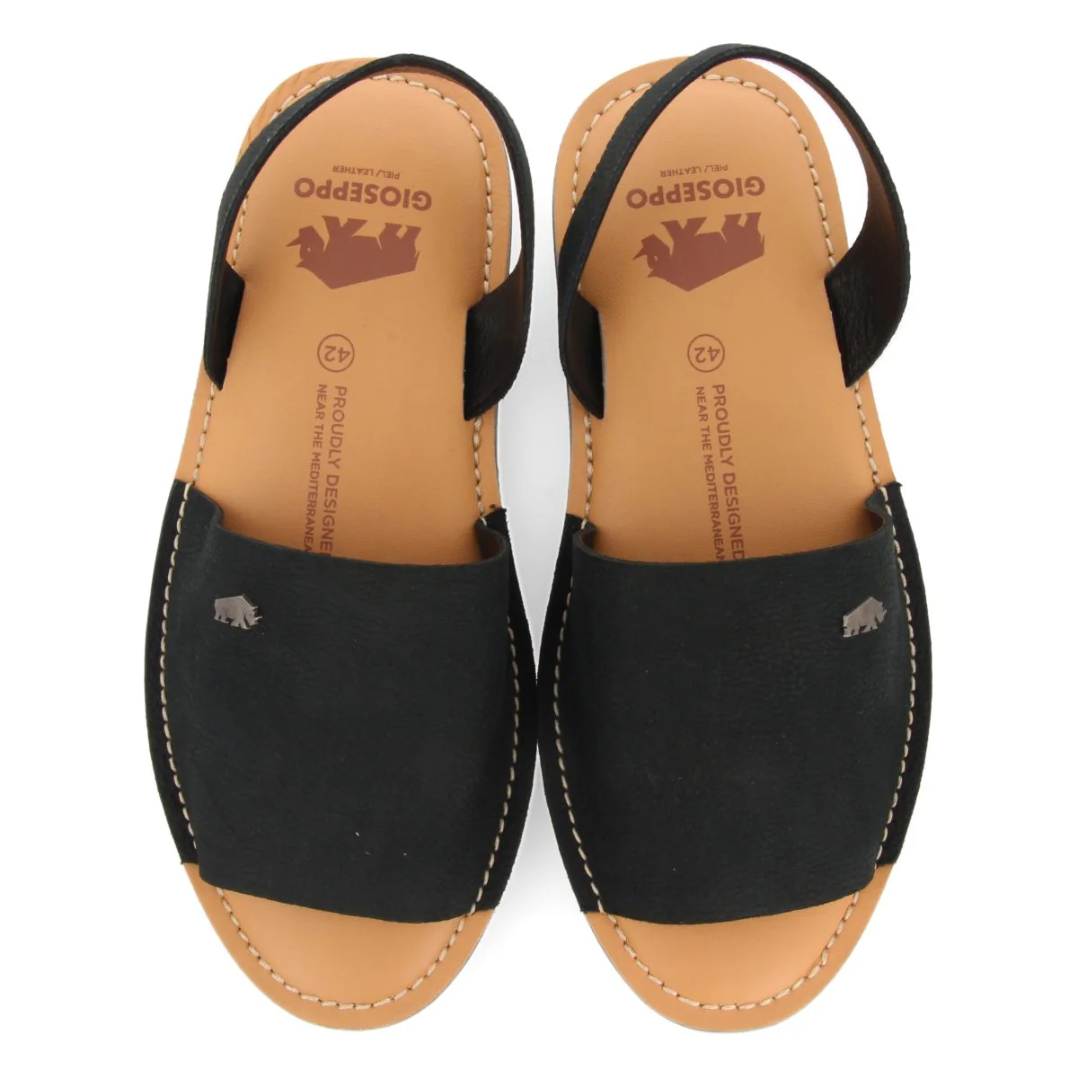 BLUE NAVY LEATHER MENORQUINAS STYLE SANDALS FOR MEN PENRYN - Image 4