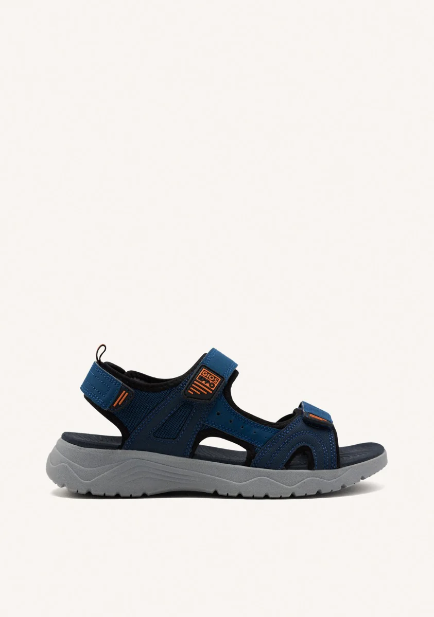 BLUE NAVY SANDALS WITH COLOR ACCENTS FOR MEN METKOVIC