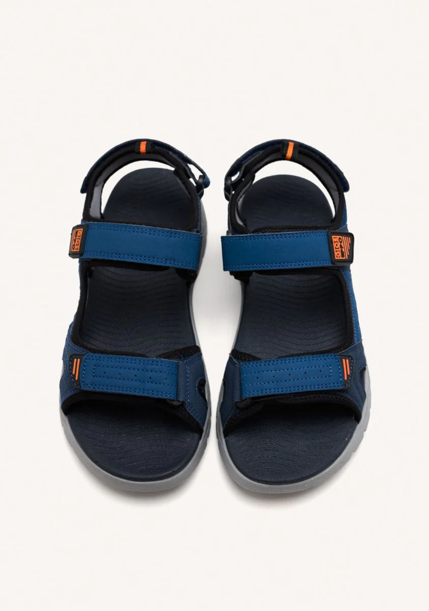 BLUE NAVY SANDALS WITH COLOR ACCENTS FOR MEN METKOVIC - Image 4