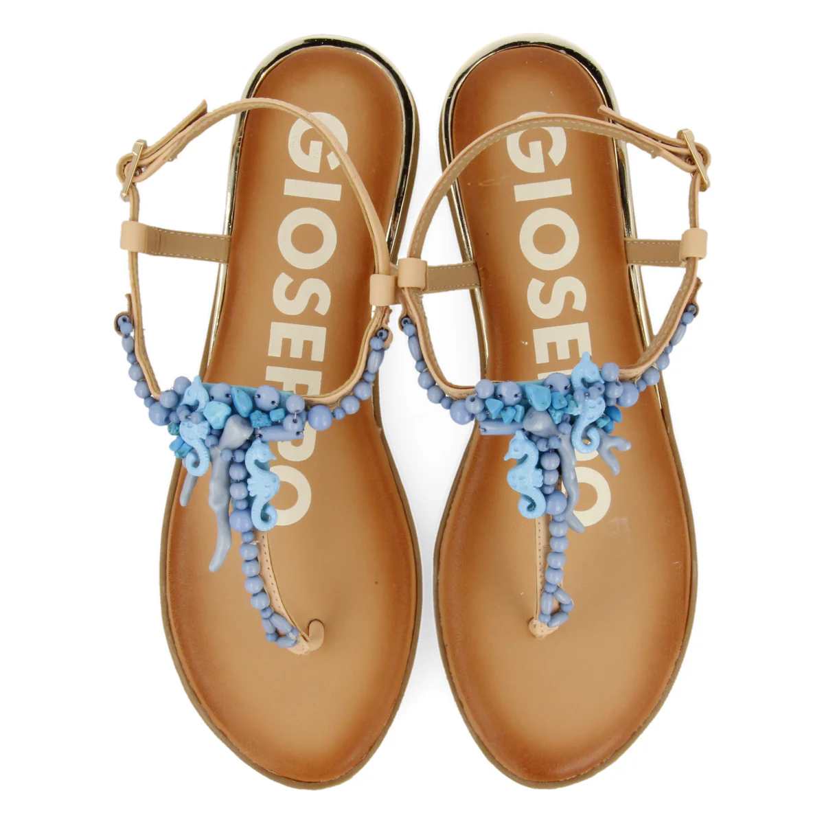 BLUE SANDALS WITH DETAILS FOR WOMAN ALBANY - Image 3