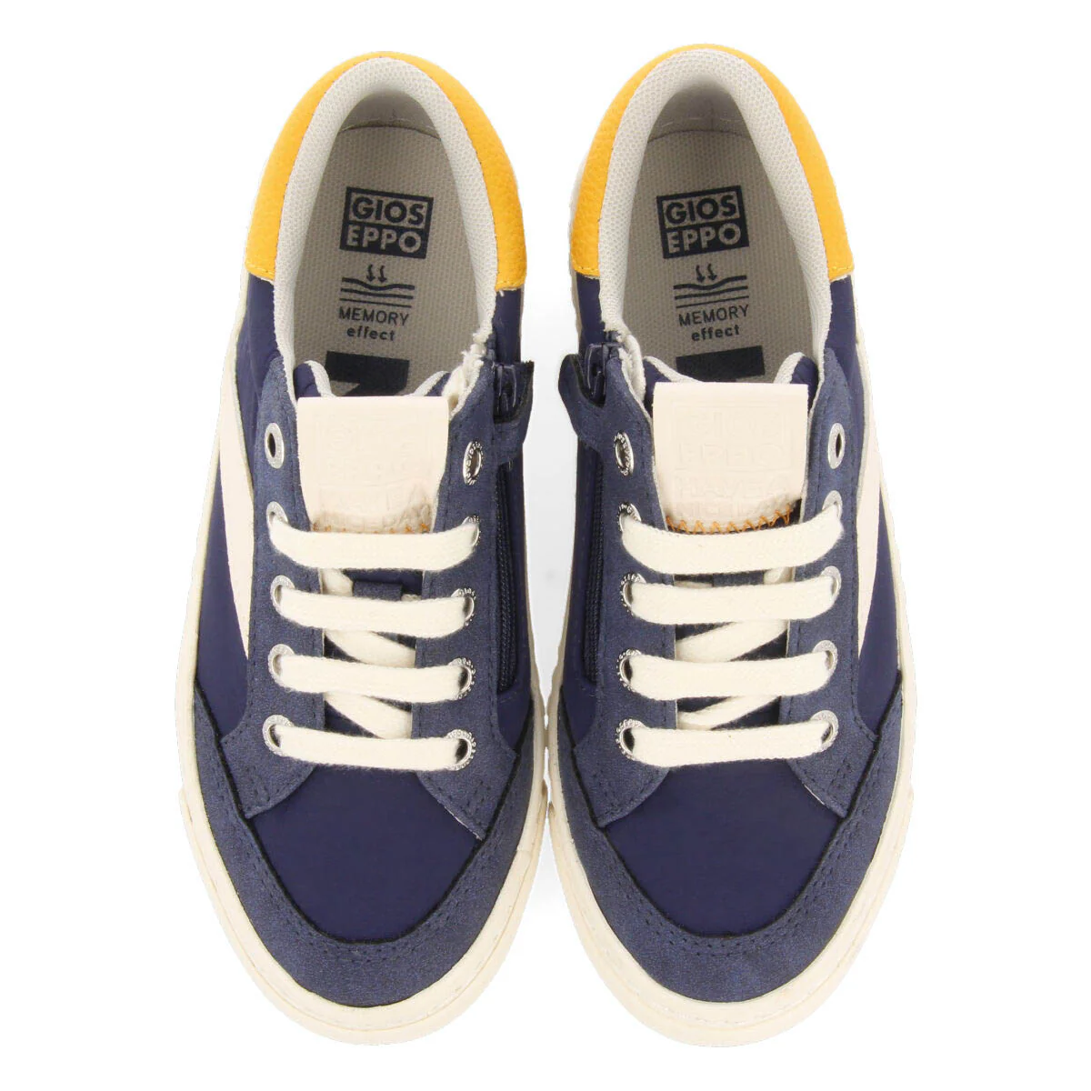 Boddam children's navy blue retro sneakers - Image 3