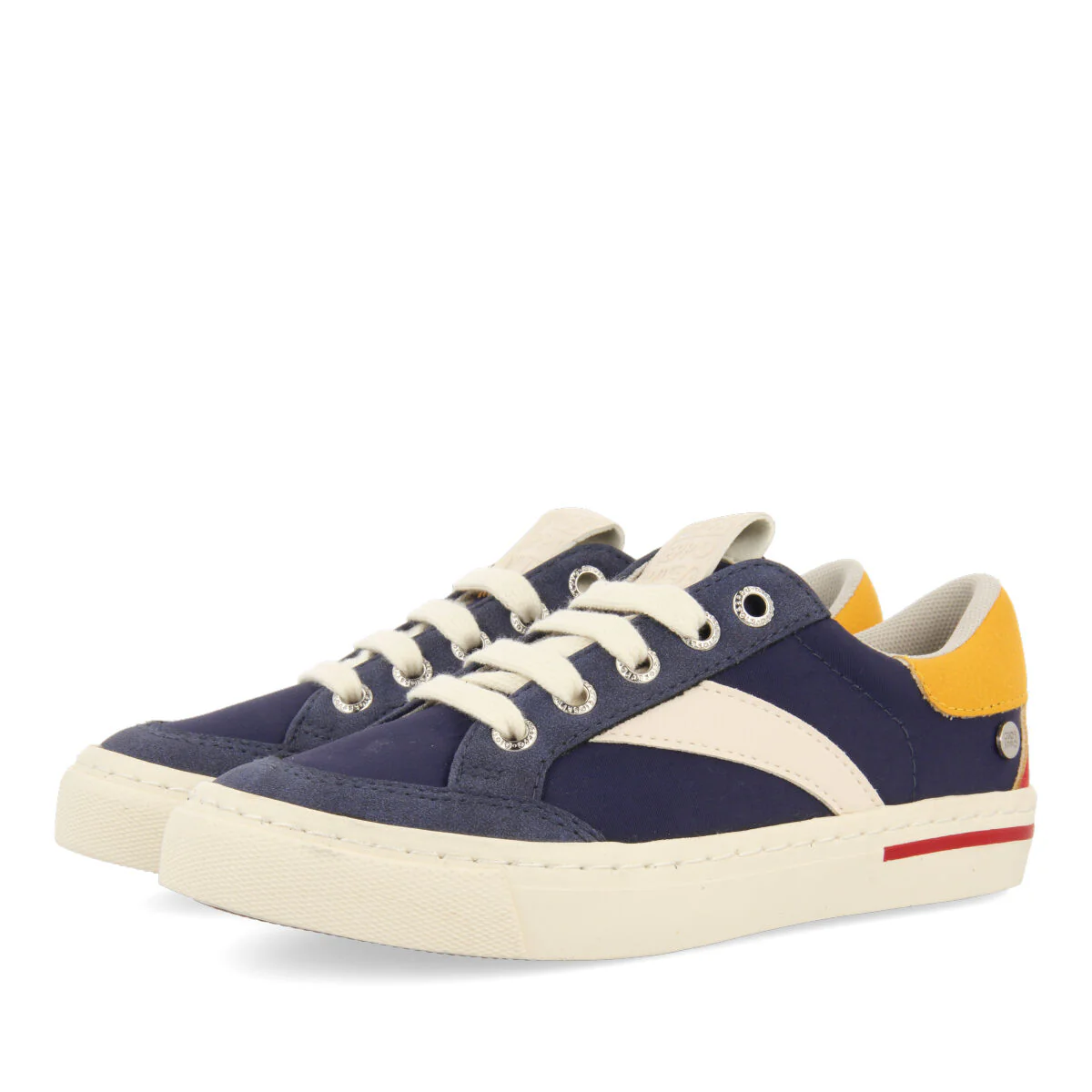 Boddam children's navy blue retro sneakers - Image 4