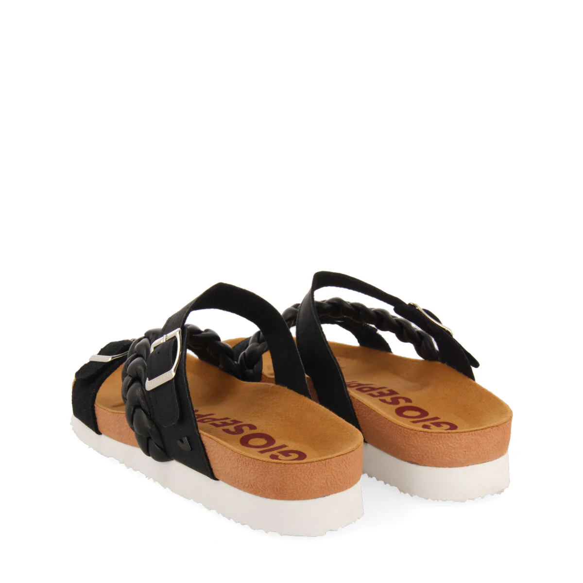 Bonneil footbed sandals with black straps and buckles - Image 4