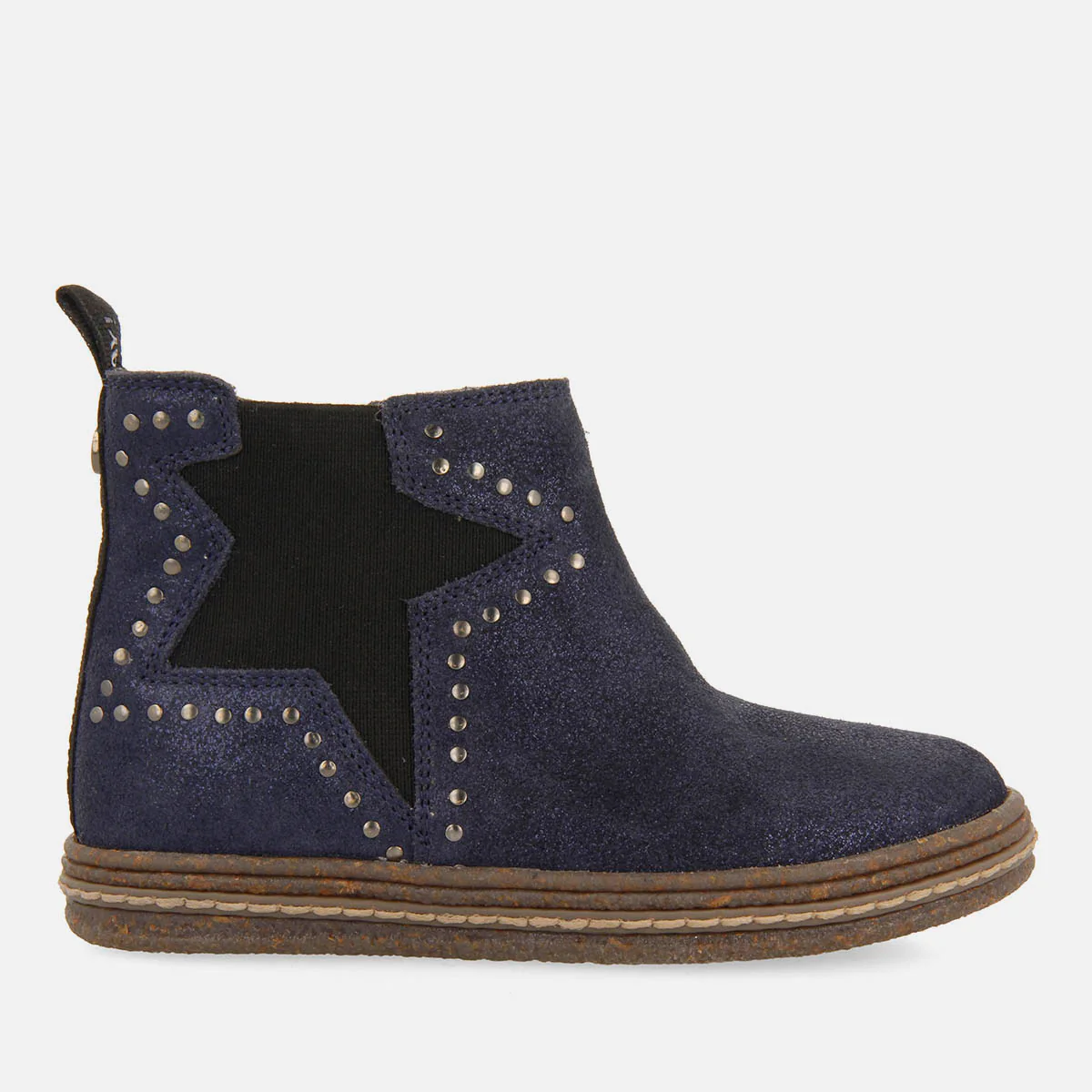 BOOTS WITH SHINY SUEDE LEATHER STUDS AJKA