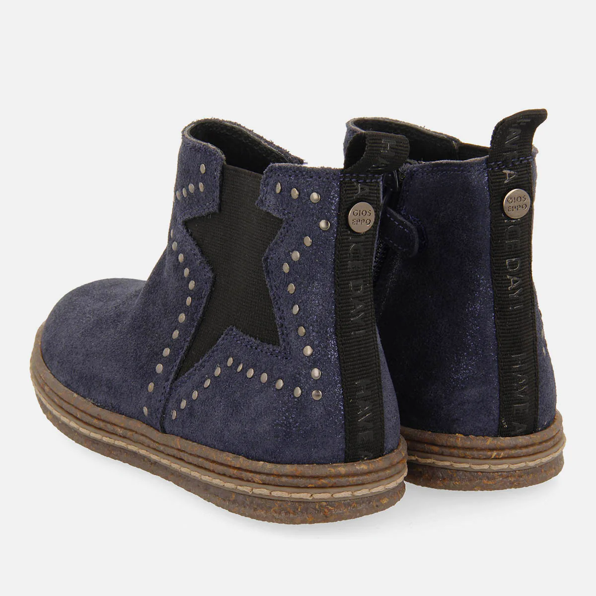 BOOTS WITH SHINY SUEDE LEATHER STUDS AJKA - Image 3