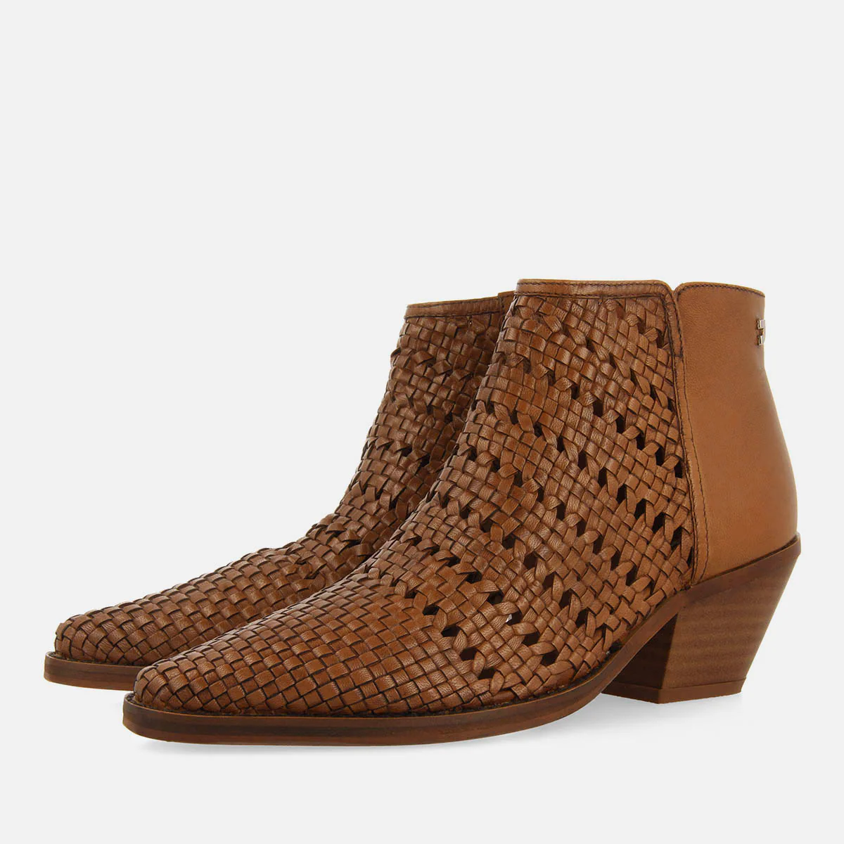 BRAIDED COWBOY BOOTS WITH LEATHER HEEL LIVONIA - Image 3