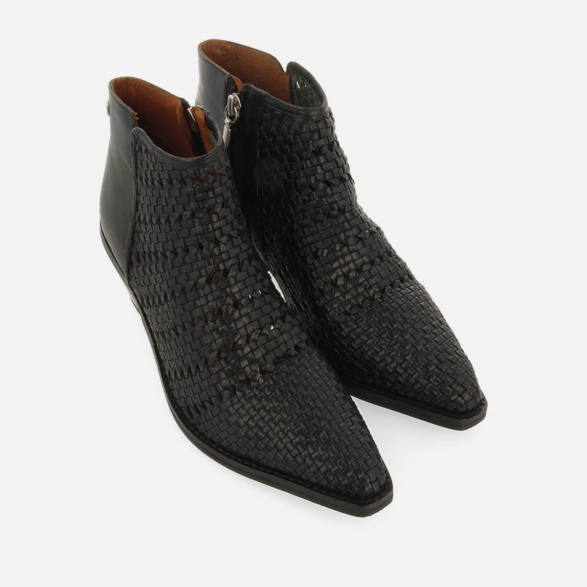 BRAIDED COWBOY BOOTS WITH LEATHER HEEL LIVONIA - Image 3