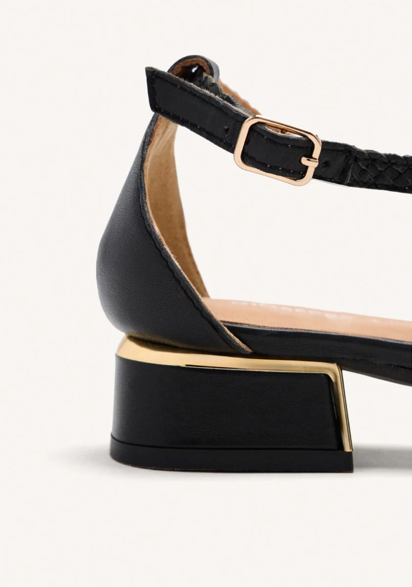 BRAIDED LEATHER BALLET FLATS  BRILLION - Image 3