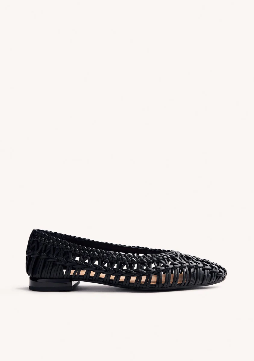 BRAIDED LEATHER BALLET FLATS FAYSTON