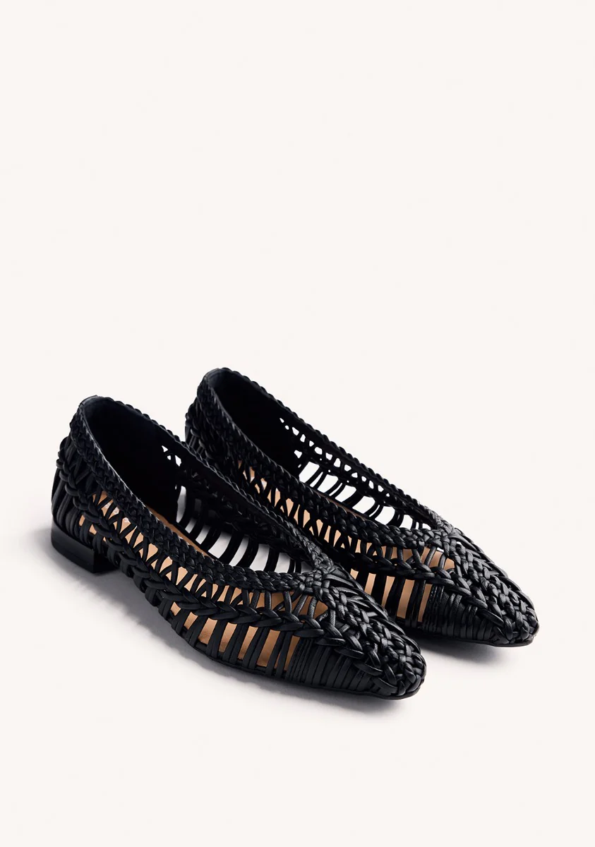 BRAIDED LEATHER BALLET FLATS FAYSTON - Image 2