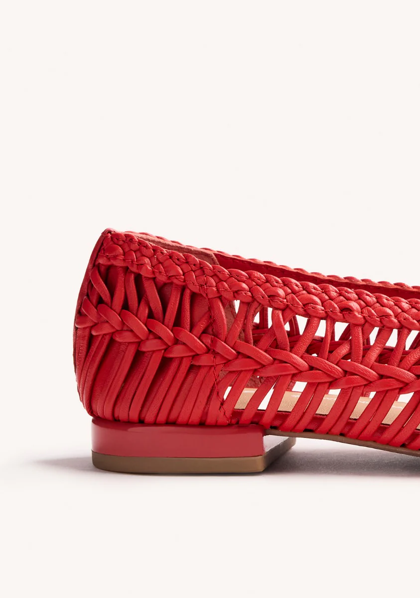 BRAIDED LEATHER BALLET FLATS FAYSTON - Image 3