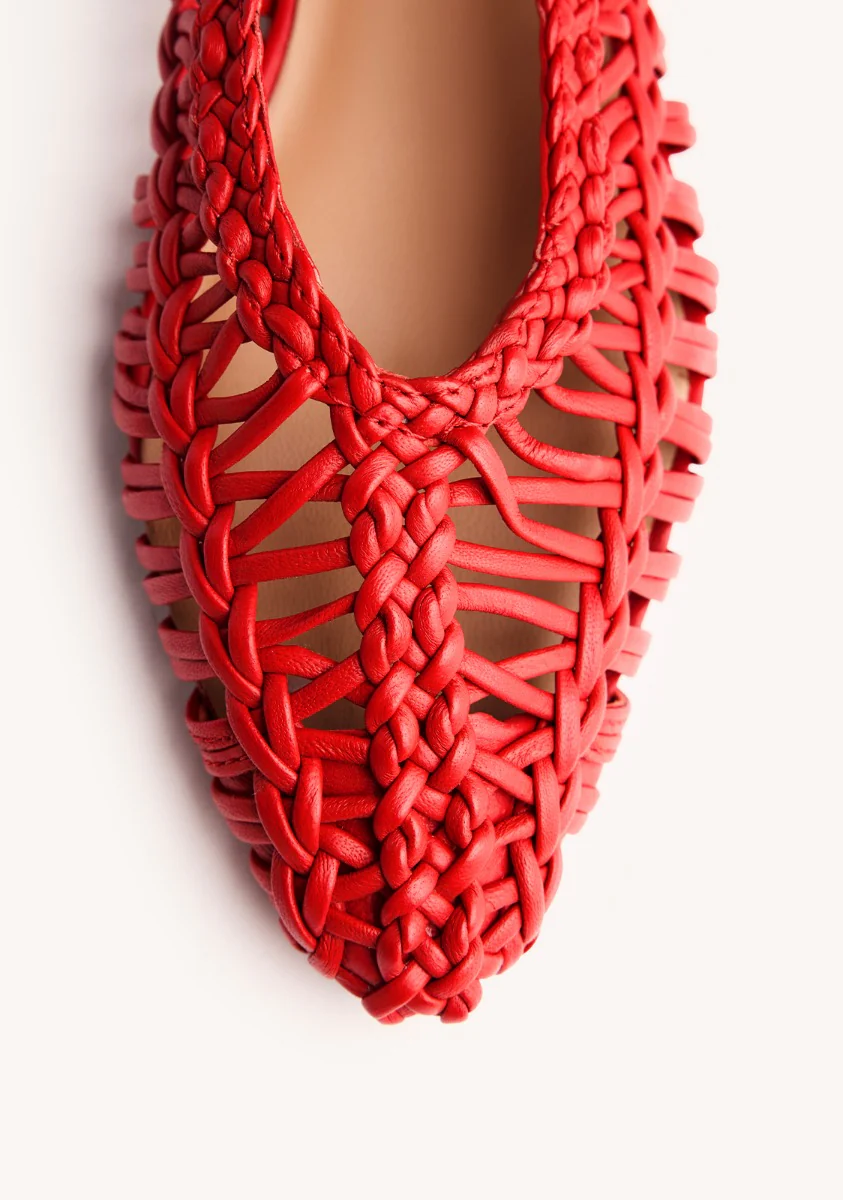 BRAIDED LEATHER BALLET FLATS FAYSTON - Image 4