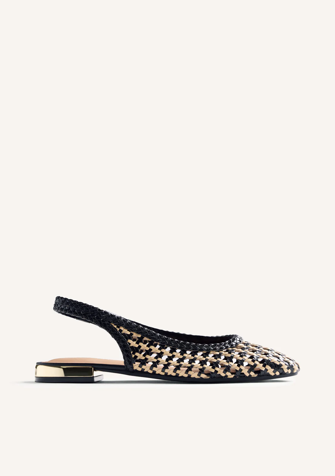 BRAIDED LEATHER BALLET FLATS WENDELL