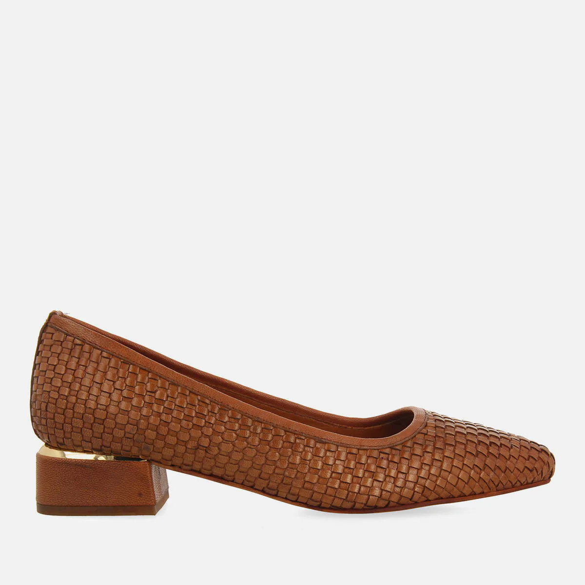 BRAIDED LEATHER COURT SHOES BY KOMADI