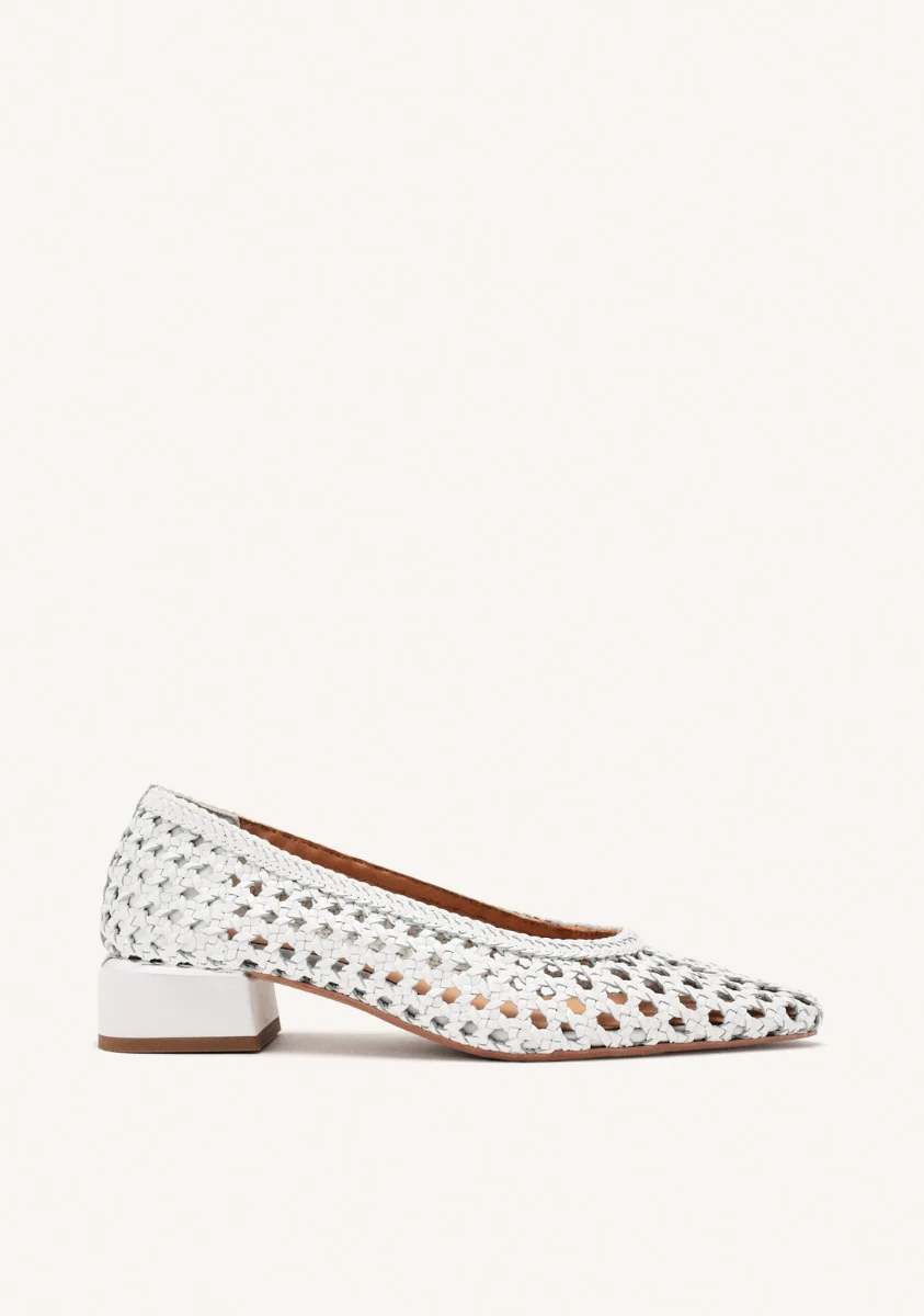 BRAIDED LEATHER COURT SHOES EASTHAM