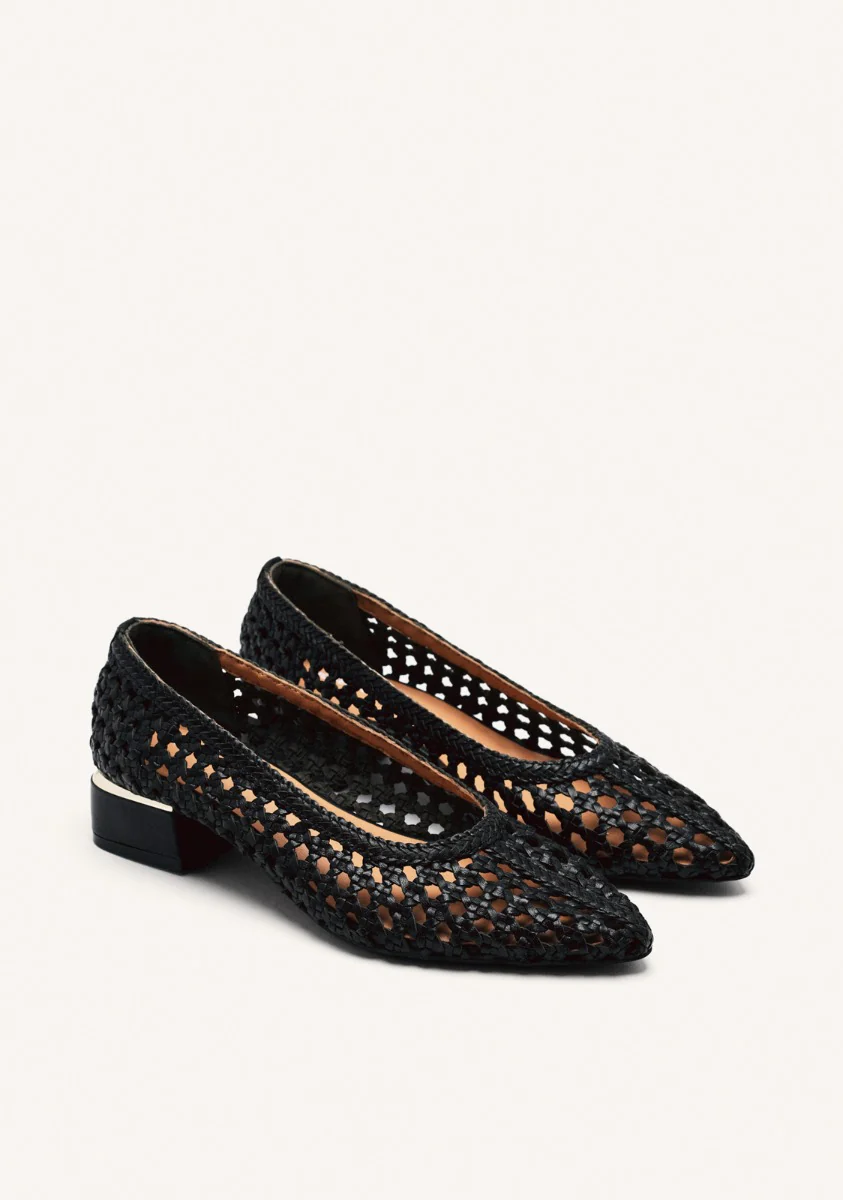 BRAIDED LEATHER COURT SHOES EASTHAM - Image 2