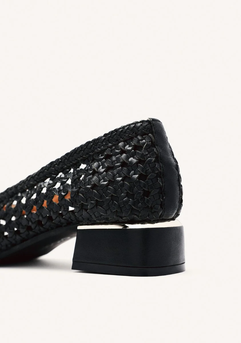 BRAIDED LEATHER COURT SHOES EASTHAM - Image 4