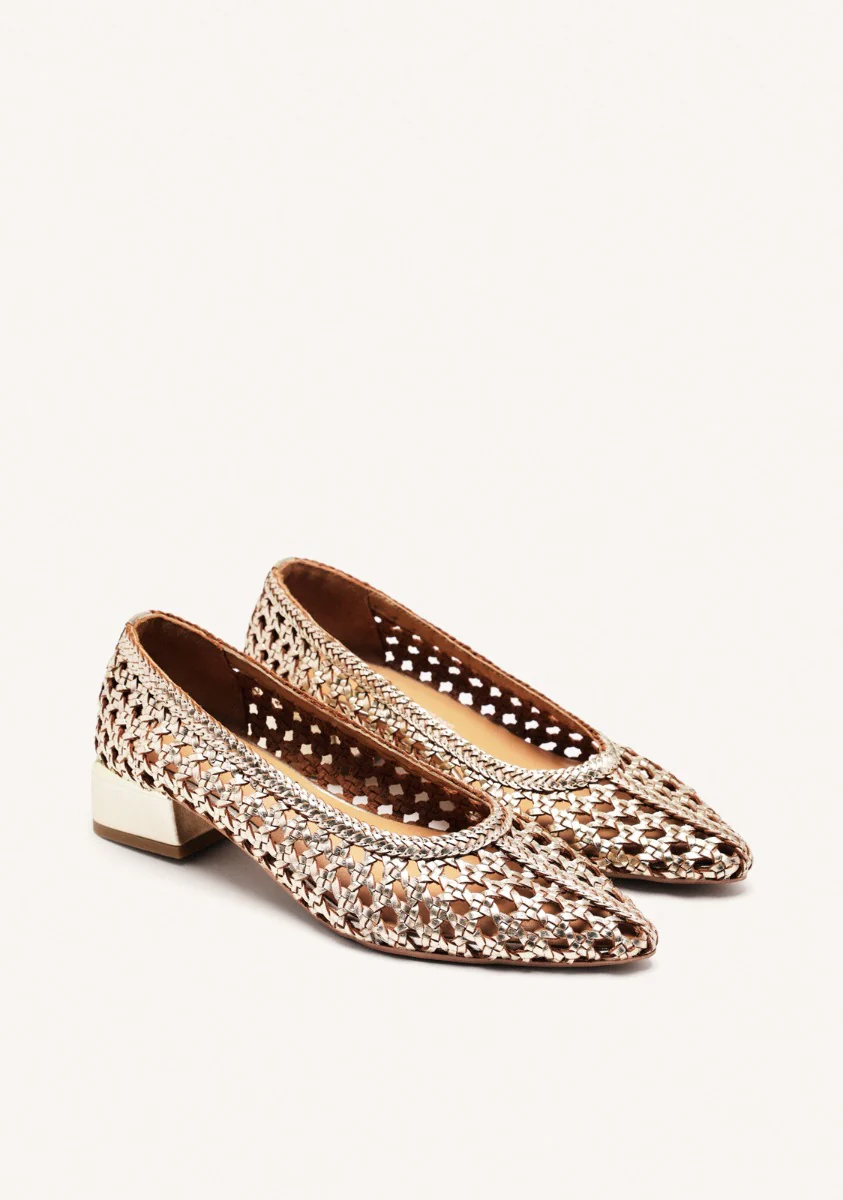 BRAIDED LEATHER COURT SHOES EASTHAM - Image 2