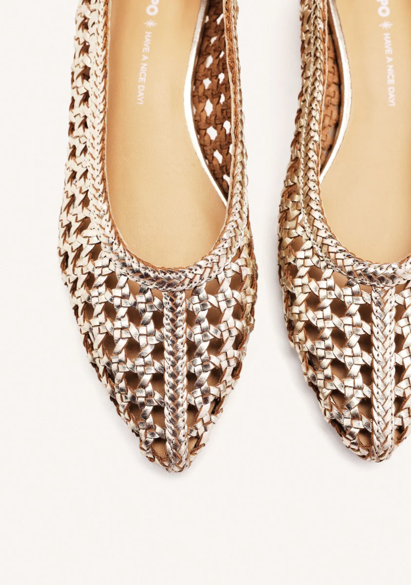 BRAIDED LEATHER COURT SHOES EASTHAM - Image 3