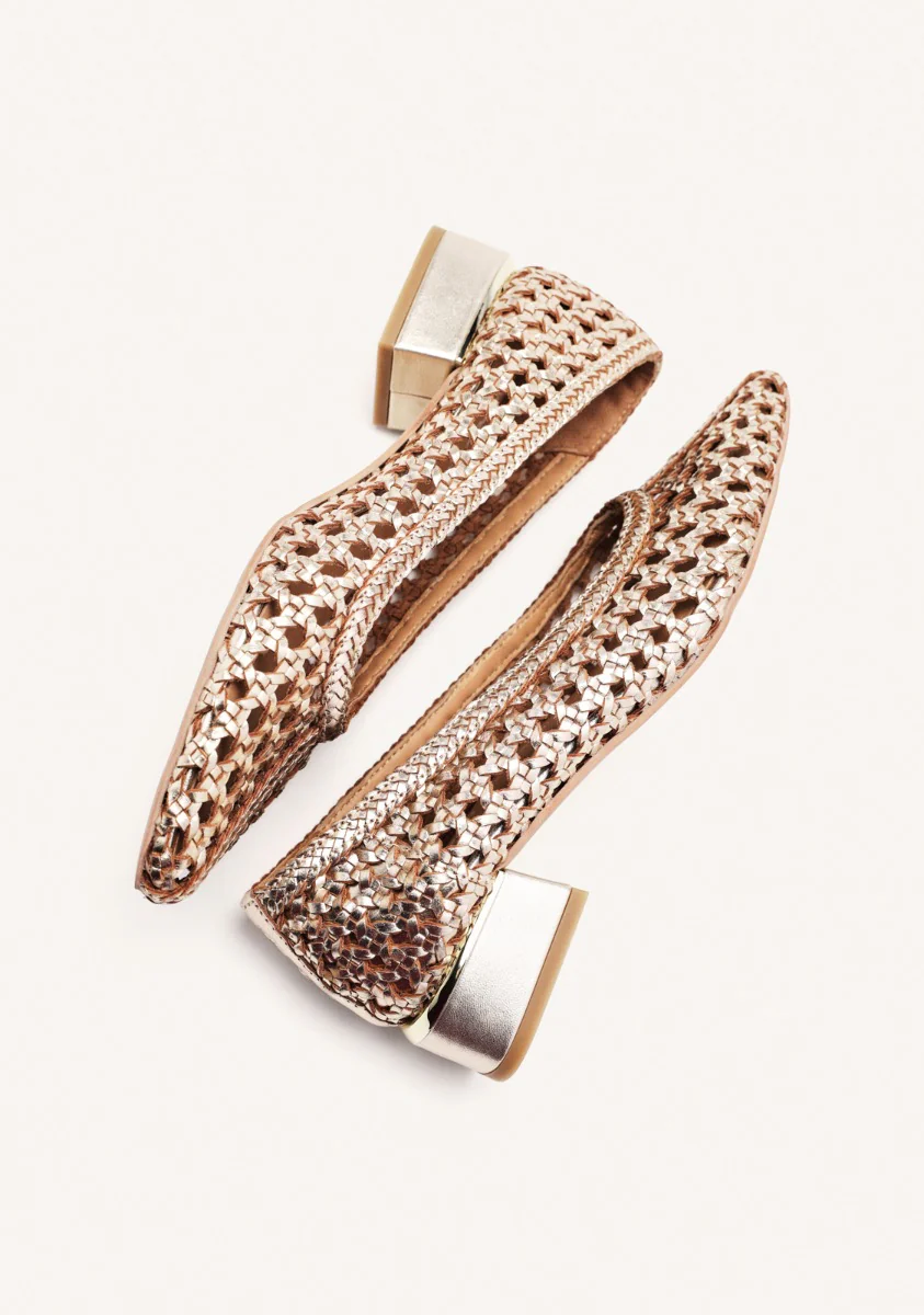 BRAIDED LEATHER COURT SHOES EASTHAM - Image 4