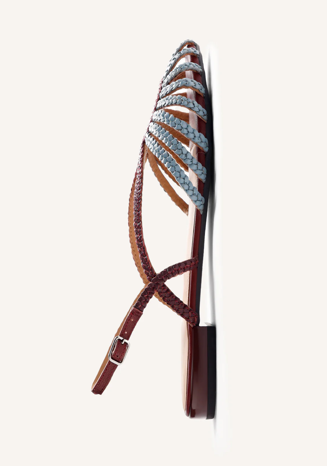 BRAIDED LEATHER CRAB SANDALS MASALANI - Image 4