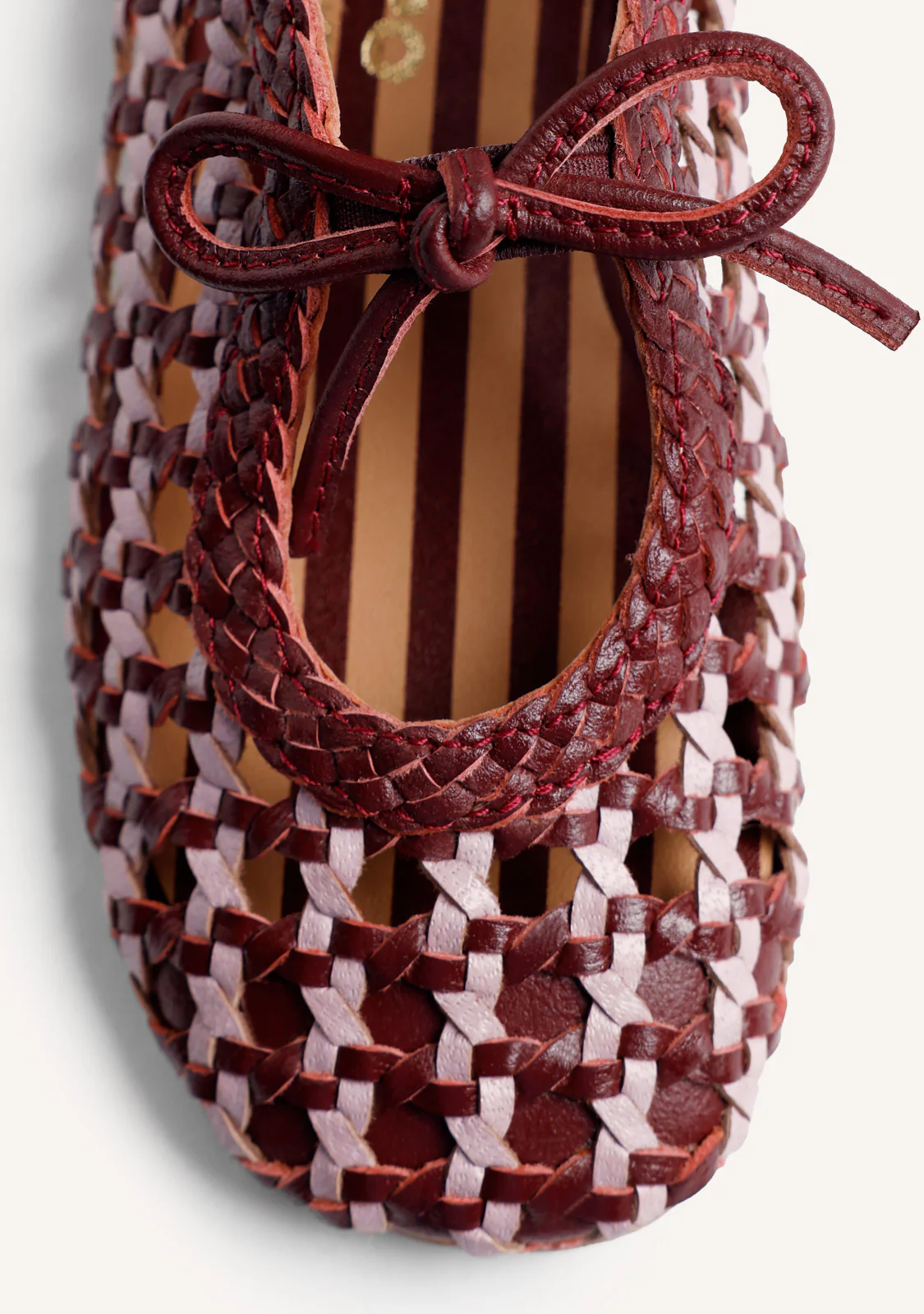 BRAIDED LEATHER BALLET FLATS BY MARÍA G. DE JAIME - Image 3