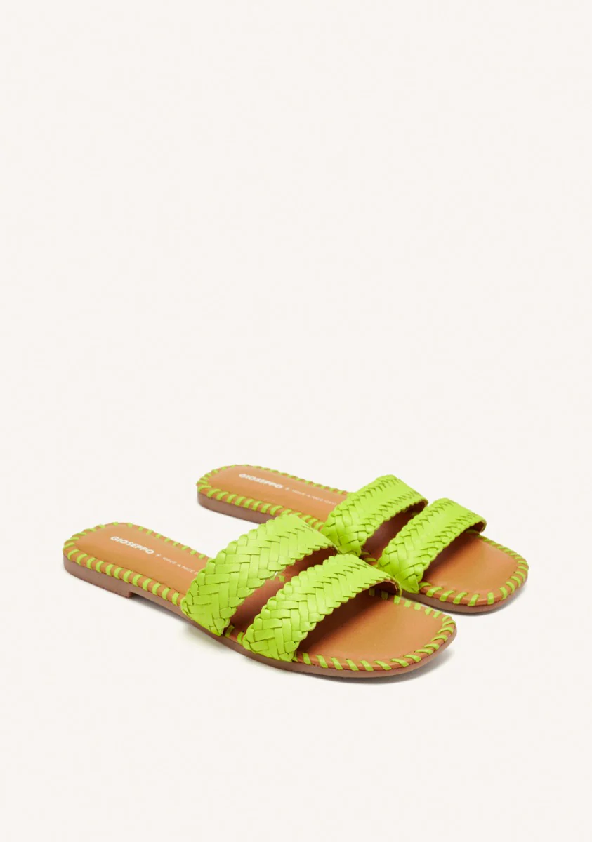 BRAIDED LEATHER FLAT SANDALS PERHAM - Image 2