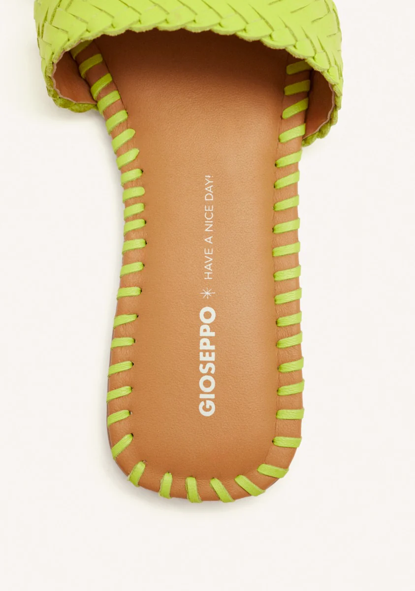BRAIDED LEATHER FLAT SANDALS PERHAM - Image 3