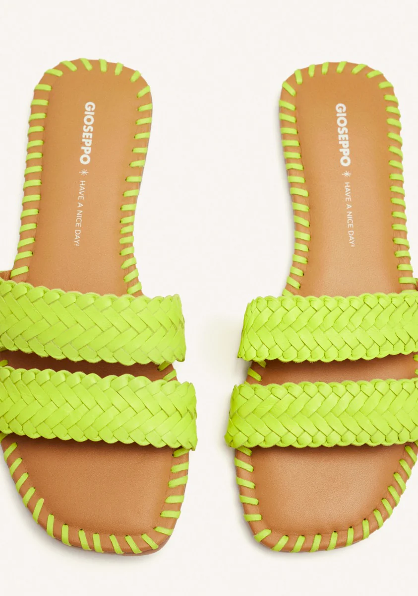 BRAIDED LEATHER FLAT SANDALS PERHAM - Image 4
