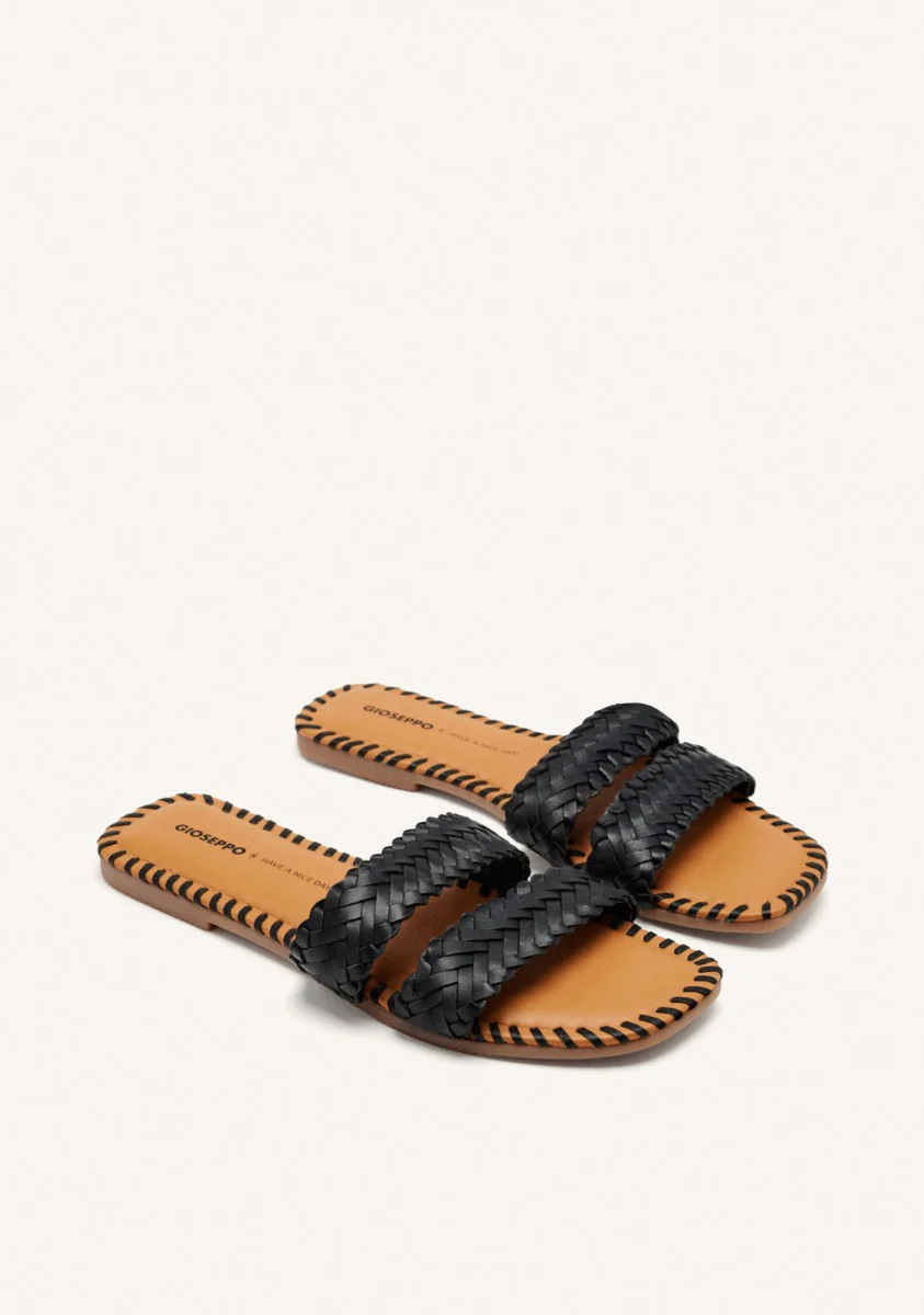BRAIDED LEATHER FLAT SANDALS PERHAM - Image 2