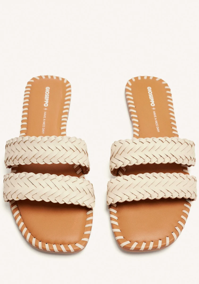 BRAIDED LEATHER FLAT SANDALS PERHAM - Image 3