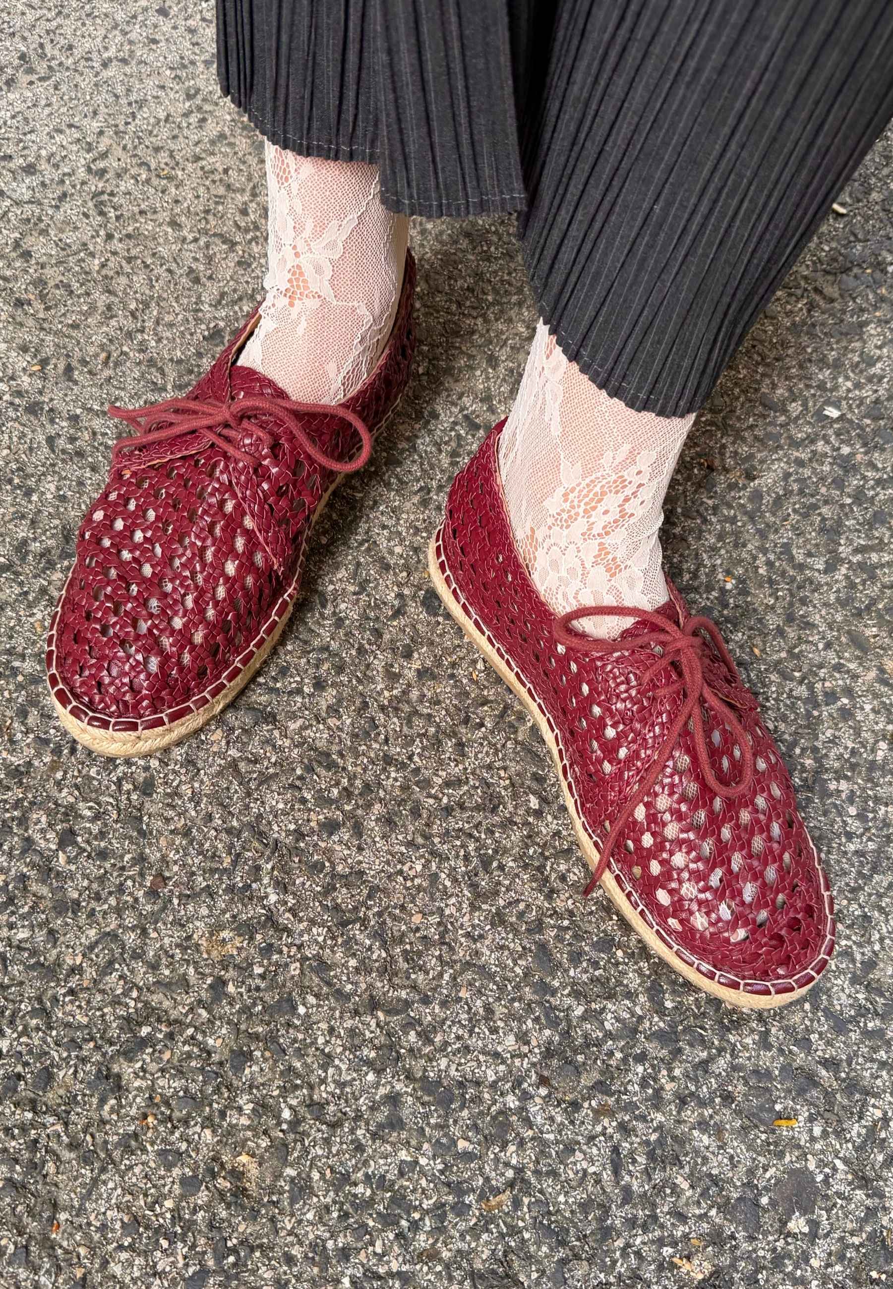 BRAIDED LEATHER FLAT SHOES HOBURG - Image 5