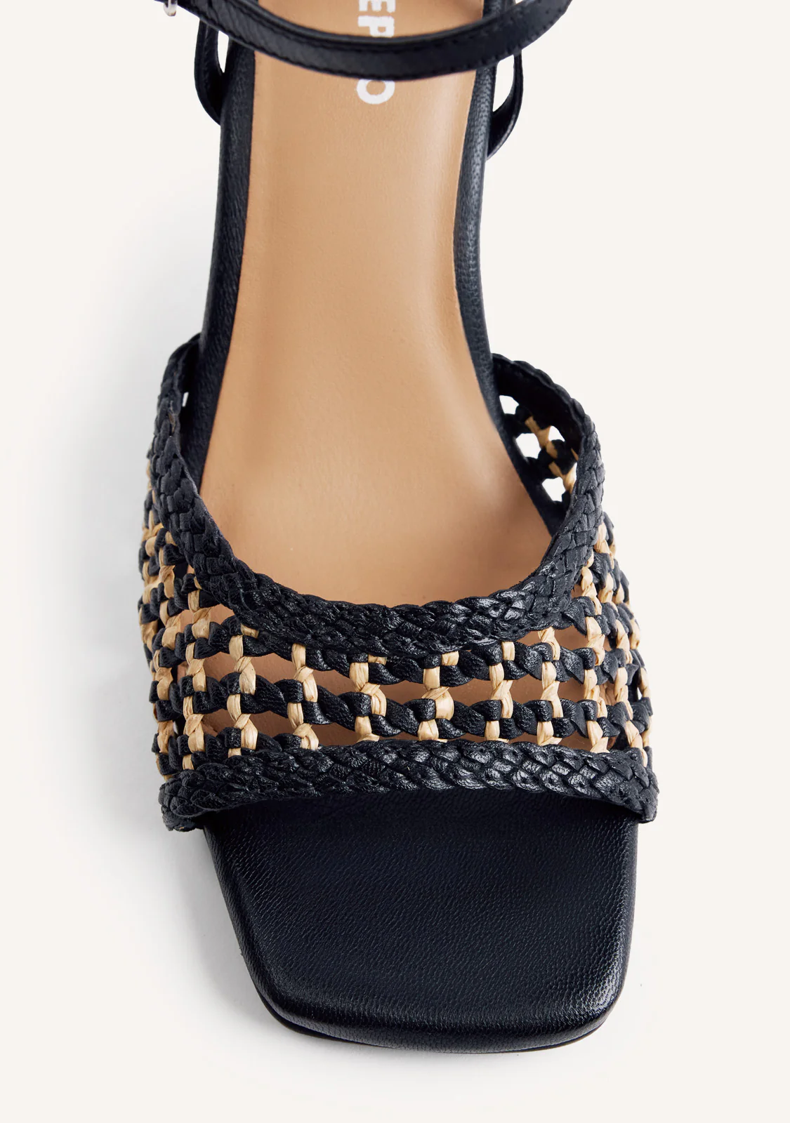 BRAIDED LEATHER HEELED SANDALS KAJIADO - Image 3