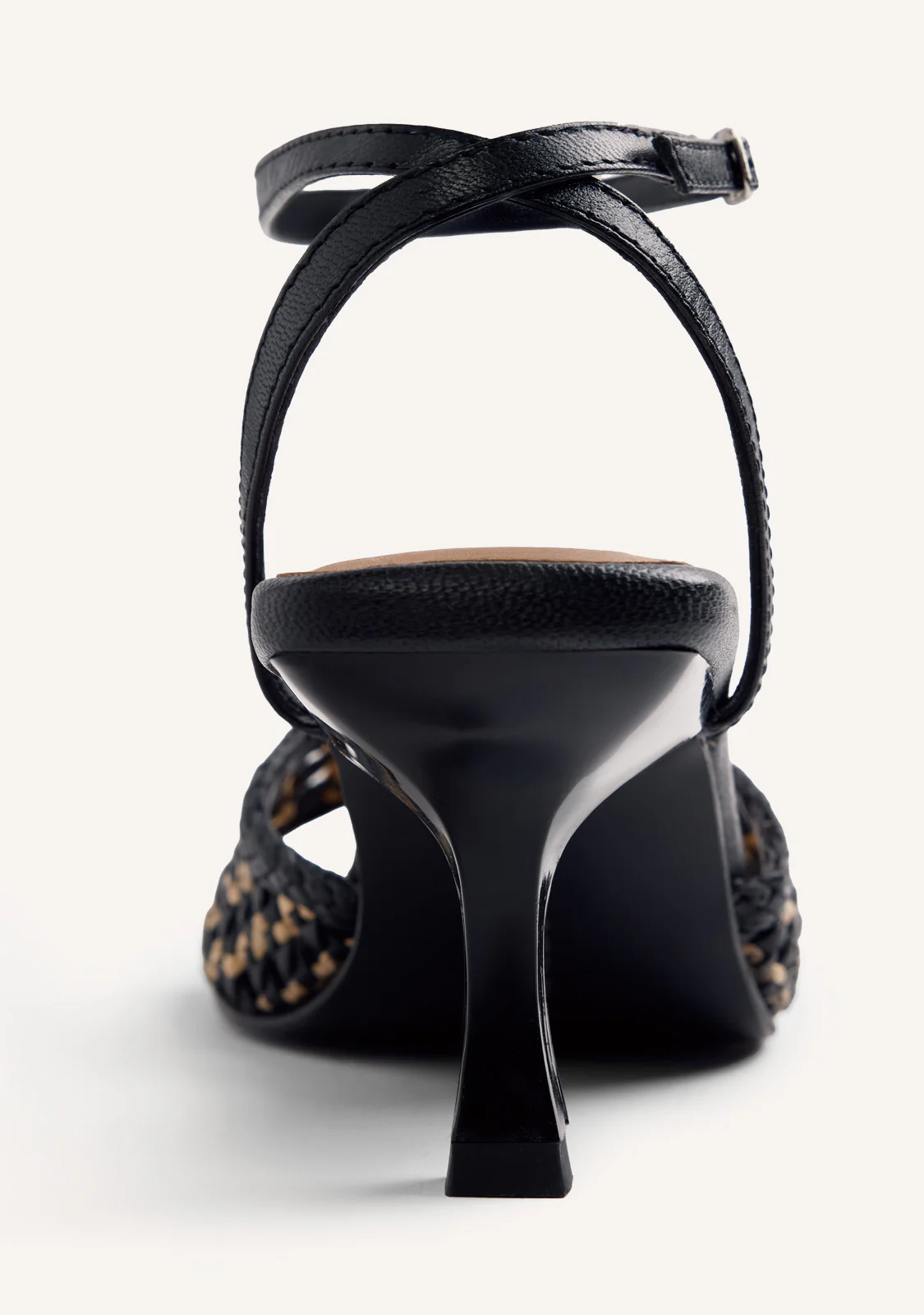 BRAIDED LEATHER HEELED SANDALS KAJIADO - Image 4